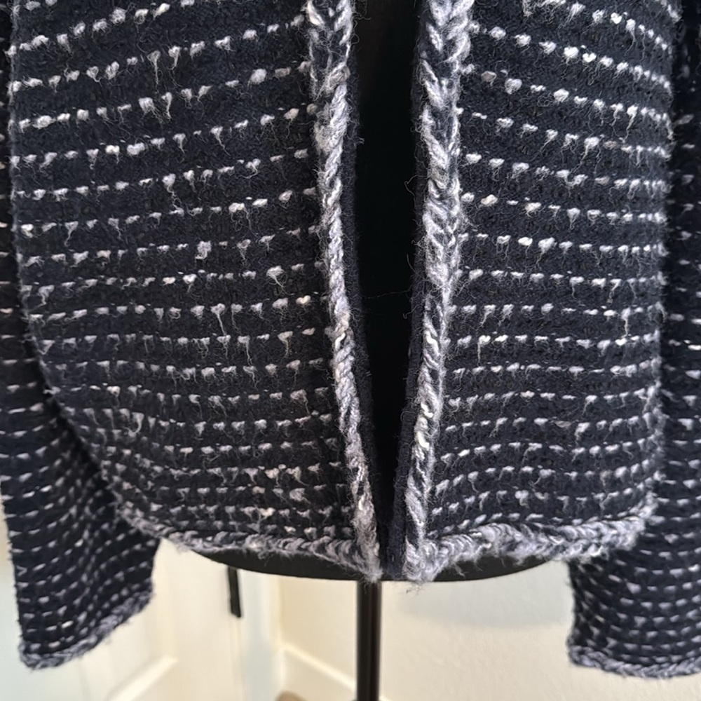J. Crew Navy and Light Blue with Classic Tweed Lady Jacket - Picture 5 of 8
